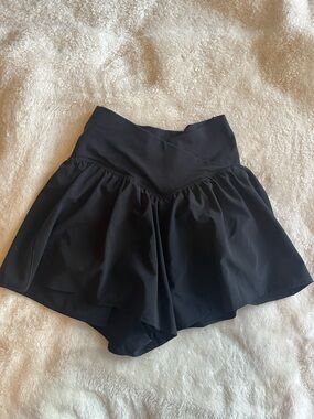 Aerie Black High-Waist Athletic Skort